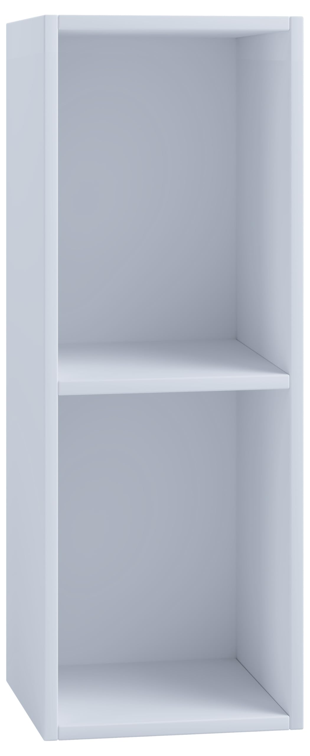 VCM Holz Stand Regal | Regal mit 2 großen Fächer | Maße: H. 72 x B. 34 x T. 30 cm | Platz für 65 Schallplatten | 1 Fester Fachboden - Platto