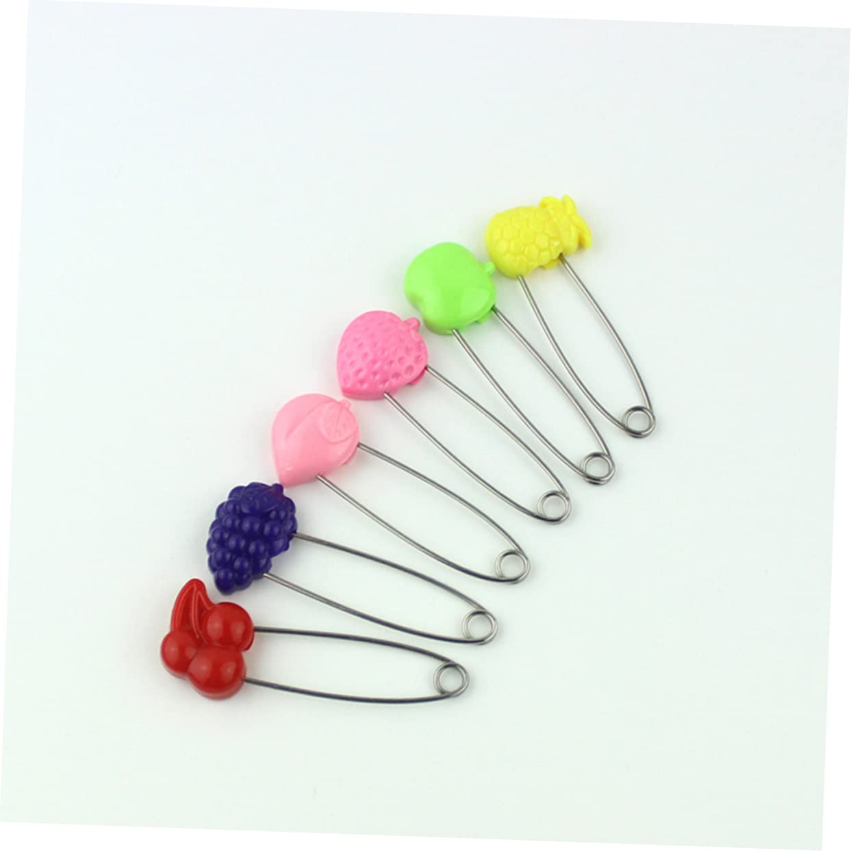 SHERCHPRY 50pcs Cartoon Pin Diaper Safety Pin Boys and Girls Brooch for Laundry Jewelry Making Craft Projects Random Style