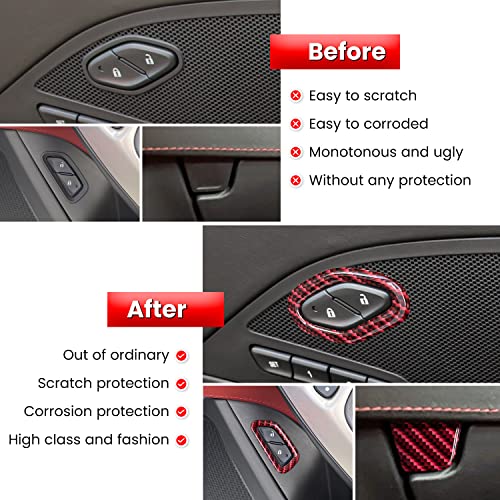 Accesorio para carro rojo 3 piezas miniatura 4