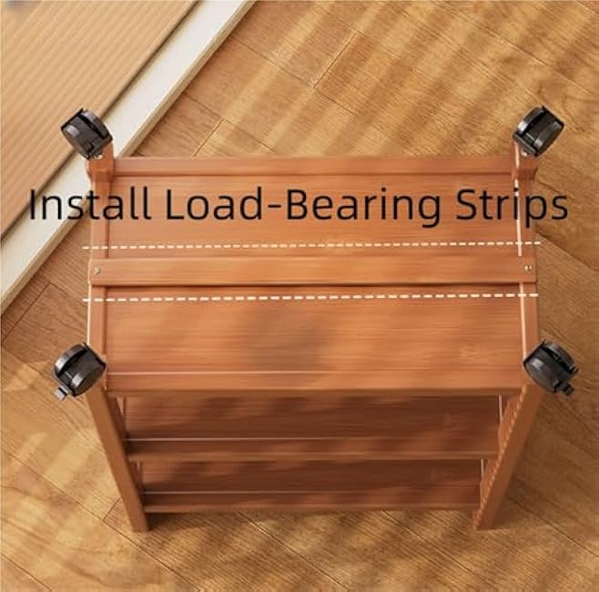 3 Tier Rolling Cart on Wheels, Wood Coffee Cart, Storage Islands for Kitchen Room, Living & Bedroom(11.8 * 13.8 * 32.3in,A)-WWuobLPJ