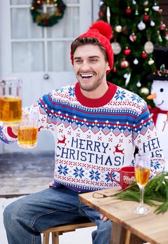 Arvilhill Men's Christmas Sweaters Holiday Funny Ugly Knitted Pullovers (S-3XL) - Image 5