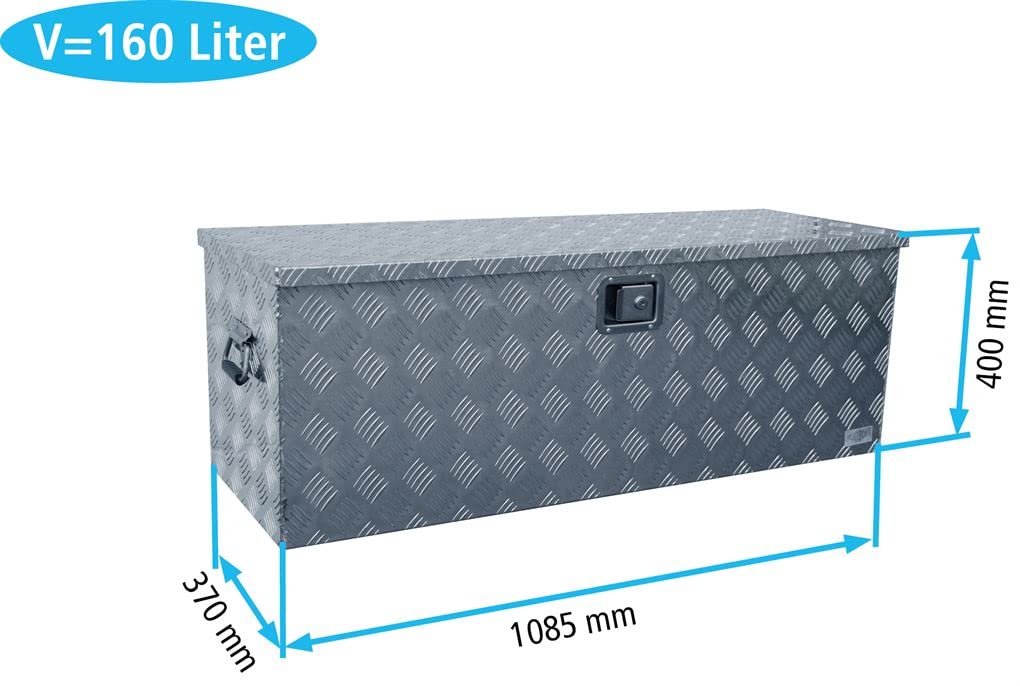 TRUCKBOX D160 Werkzeugkasten, Deichselbox, Transportbox, Alubox, Alukoffer