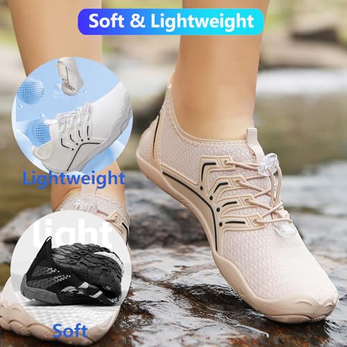 Image of Hike Barefoot Shoes Women Men Pro Water Footwear Wide Toe Box Non-Slip Unisex Athletic Outdoor Running Shoes