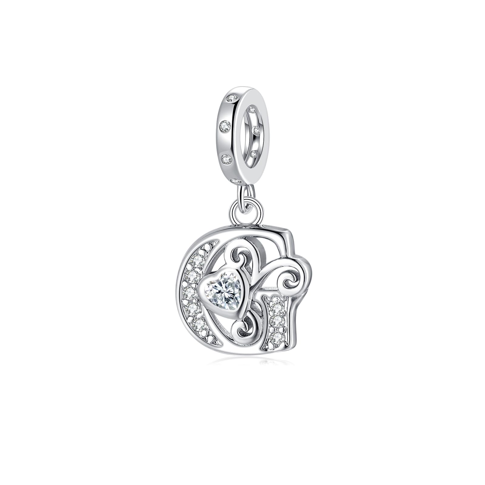 Letter Charms für Pandora Armbänder Silber Alphabet Initial Charms Bead Anhänger Schmuck Geschenk für Frauen Mädchen