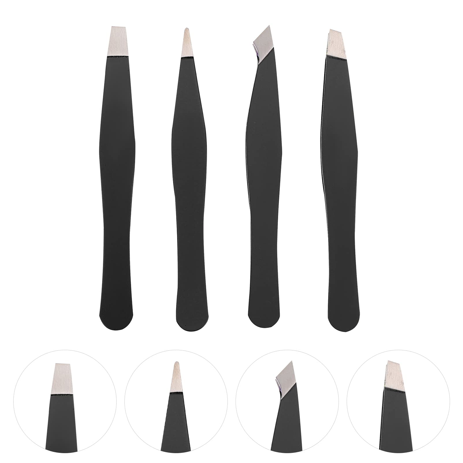 POPETPOP 20pezzi Pinzette Sopracciglia Pratiche e Resistenti Strumenti Essenziali Per Makeup e Del Viso Clip Per Estensioni Ciglia e Ritocco Sopracciglia