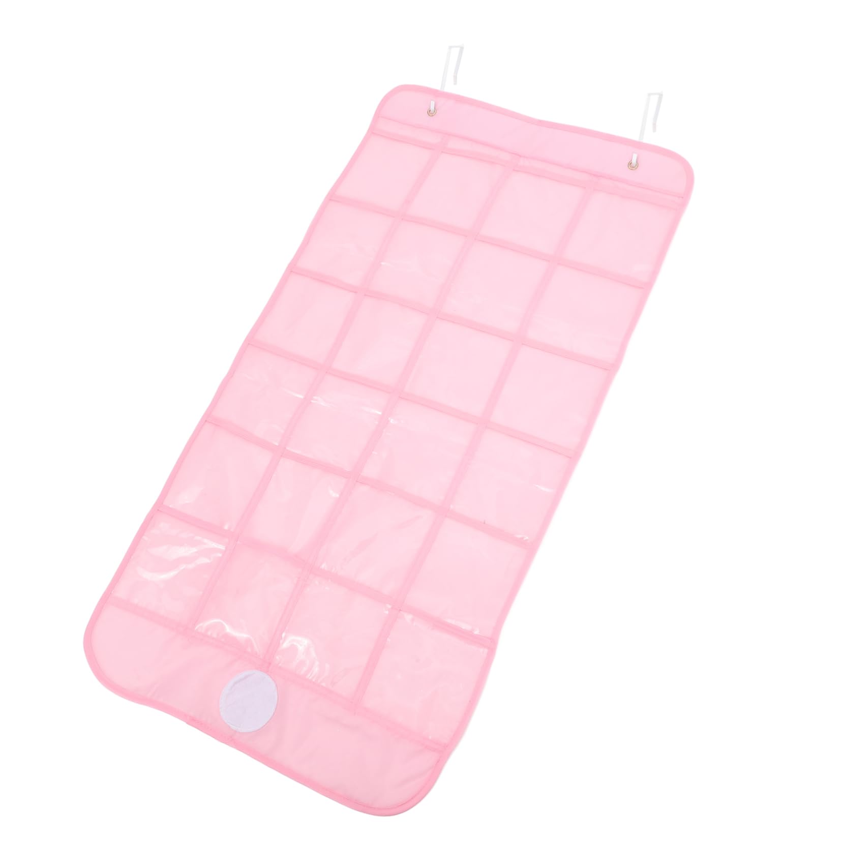 Holibanna Classroom Pocket Chart Organizer for Phones and Calculators Hanging Storage Bag with Transparent Pockets Pink Minimize Distractions and Enhance Focus