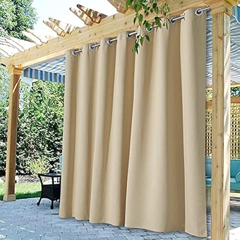 StangH Waterproof Extra Wide Blackout Curtains Cover