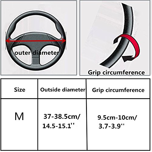 ZATOOTO Coprivolante Auto in Pelle - Coprivolante