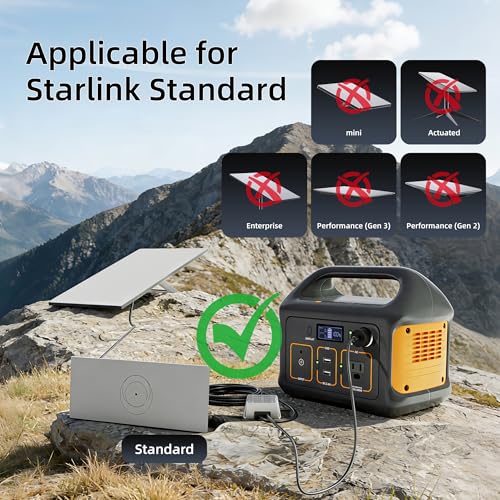 Image of Starlink Gen 3 Step Up Cigarette Lighter Power Adapter,12V /24V to 57V 4.5A Power Adapter with 2M Dual DC Cables,High-Efficiency 10V-36V to 57V Step-Up Converter Power Cord for Starlink Gen3 Router