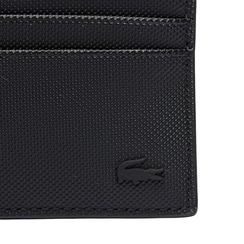 Lacoste Men's Classic Coated Canvas Card Holder, Black, One Size3