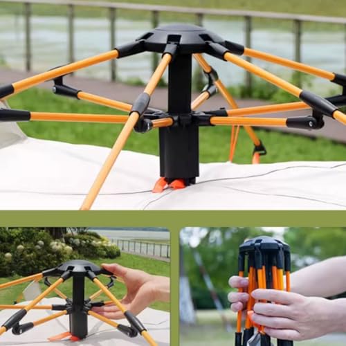 Carpa automática portátil para camping de poliéster y fibra miniatura 4