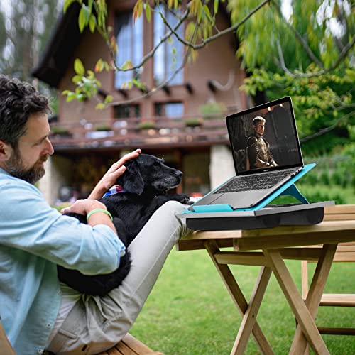 Huanuo Adjustable Lap Desk - With 8 Adjustable Angles & Dual Cushions Laptop Stand For Car Laptop Desk, Work Table, Lap Writing Board & Drawing Desk On Sofa Or Bed, Hnld2Tb #TOP3