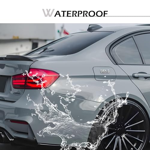 Image of Car Edition Emblem, 3D inchFUCK IT inch Car Badge Decal, Metal Fender Emblem Sticker, Bumper Hood Trunk Door Decal, Automotive Exterior Decorative Accessories, for SUV, Sedan, Motorcycle (Silver)