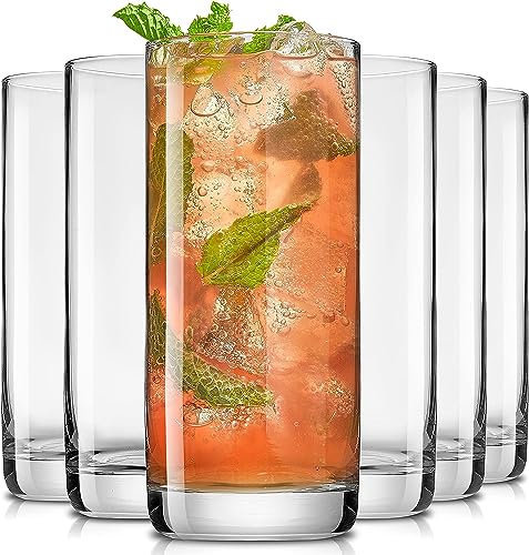 El Mejor Listado de Highball vaso los 10 mejores. 49 U Chef Juego de 6 Vasos de Vidrio Altos de 13 onzas, Vasos de cristal sin Plomo, Vasos de Vidrio para agua, Mojito, Vasos de Cóctel de Bebidas mixtas (13 Onzas)