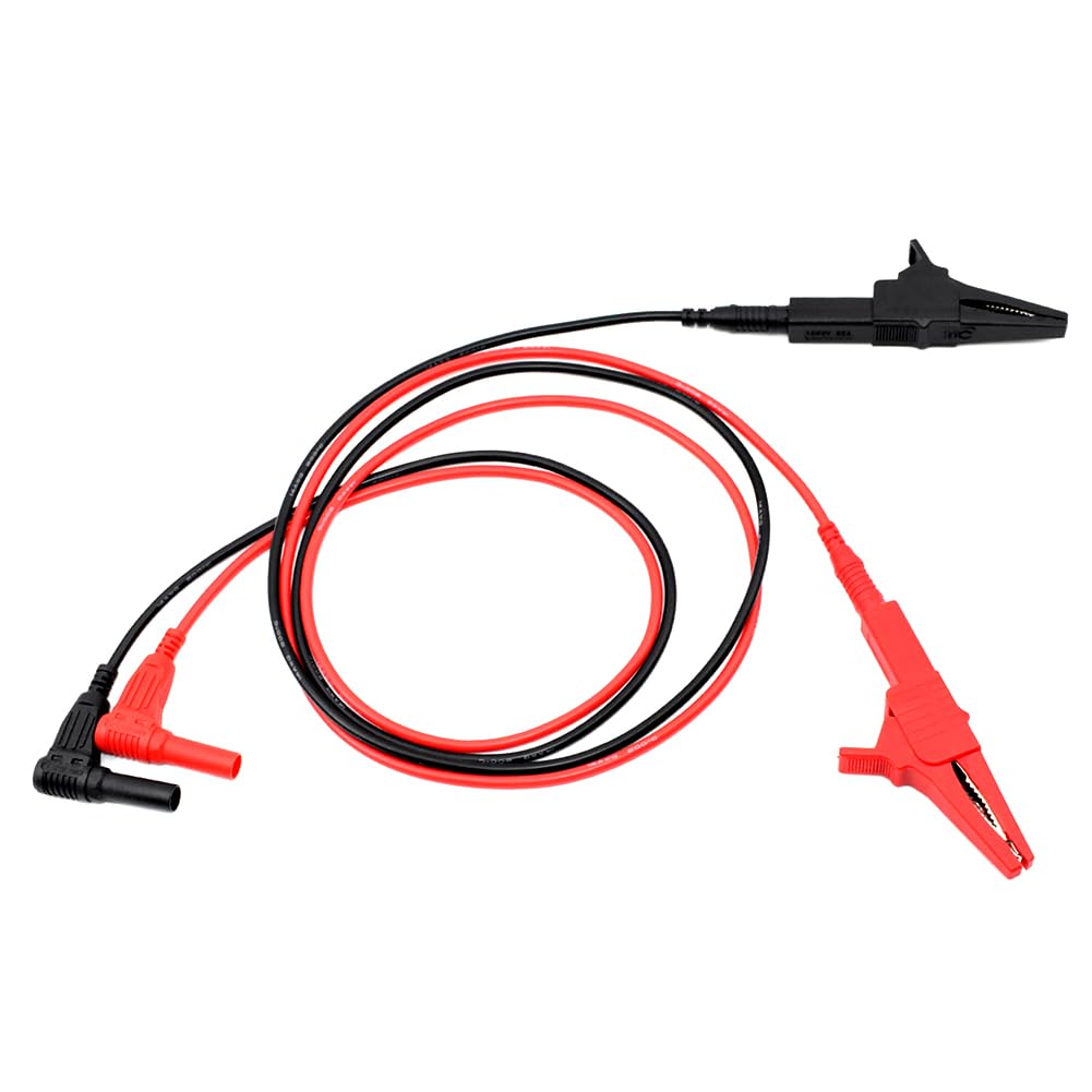Câbles de test avec pince crocodile et fiche banane 4 mm pour multimètre - 8