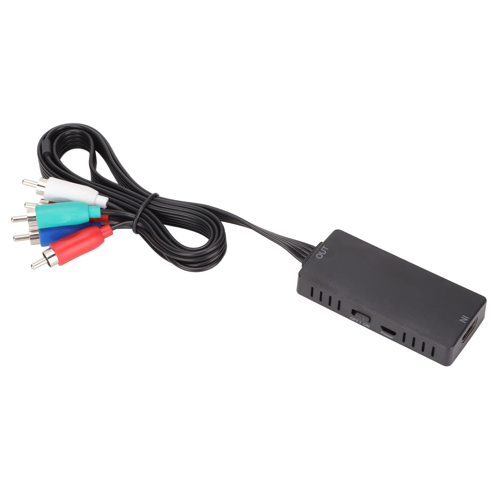 Convertidor YPbPr a interfaz multimedia HD Hidyliu con botón de resolución para DVD 8
