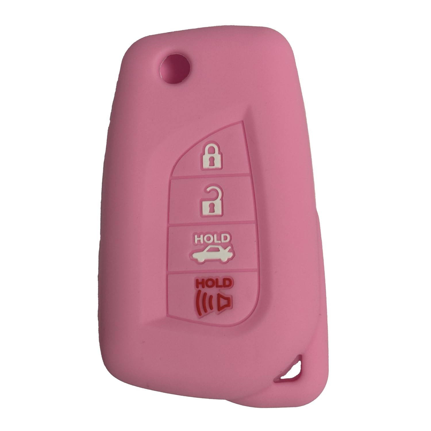 Key Fob Cover Camry Corolla: 4 Buttons Flip Key Case Cover Silicone Fit for Toyota Camry Corolla Cross Hybrid 2018 2019 2020 2021 2022 2023 2024 HYQ12BFB 8907006790 GQ473T Pink Remote Protector