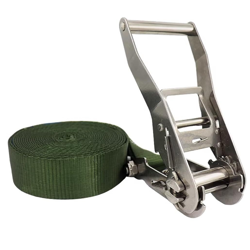 Correas de Amarre de 2.0 in, Correa de trinquete sin Fin, sin Gancho, for Motocicletas, mercancías, Equipaje, Remolque, camión, Kayak, Barco, portaequipajes(L 6m/19.7')