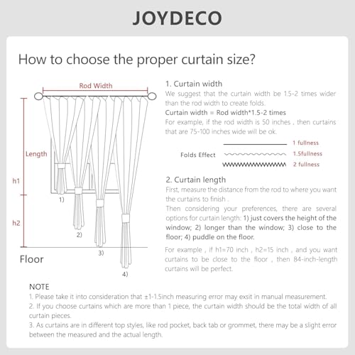 Joydeco 100% Black Out Curtains 63 inch Long 2 Panels Burg Natural Blackout Linen Drapes for Bedroom Living Room Darkening Curtain Thermal Insulated Back tab Rod Pocket(37x63 inch,Linen) - Cosy Home Interiors Joydeco 100% Black Out Curtains 63 inch Long 2 Panels Burg Natural Blackout Linen Drapes for Bedroom Living Room Darkening Curtain Thermal Insulated Back tab Rod Pocket(37x63 inch,Linen) - Image 7