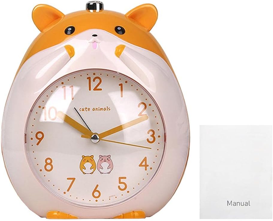 J Ouuo 電子目覚まし時計 ハムスター 動物 電池式 クロック シンプル 目覚まし時計ライト 卓上時計 子供のベッドサイドアラーム 睡眠常夜灯 めざまし時計 置き時計 誕生日 贈り物 プレゼント 毎日激安特売で 営業中です