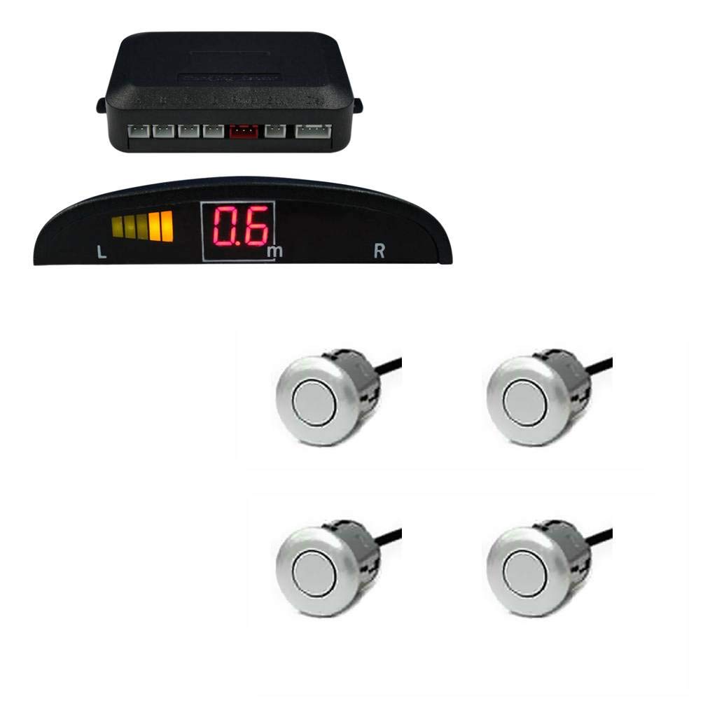 Reverse/Back Car Parking Sensor LED Display (Set of 4) (Silver) for Maruti Celerio-picture-20