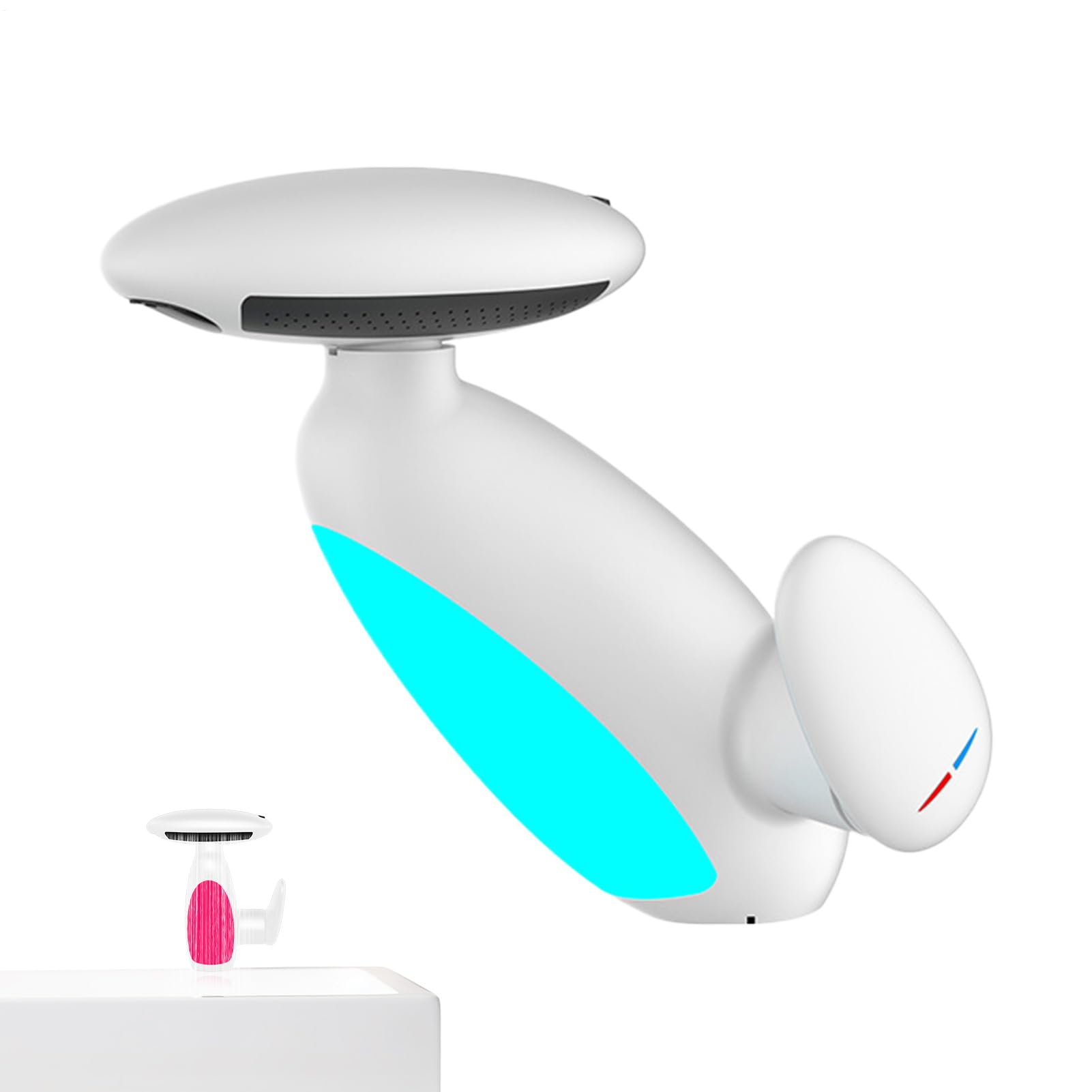 Kran umywalkowy, obracany o 360 stopni, 20,3 cm, chromowany materiał z technologią zapobiegającą wyciekaniu, kuchnia, wanna, pralnia, bar, toaleta