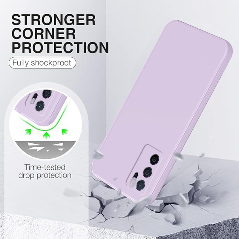WOKEZ Slim Silikonskydd för Honor X6a - Lila Ultratunn Fodral