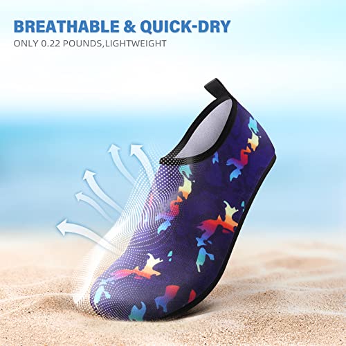 image for ATHMILE Water Socks for Women Men Adult Aqua Swim Shoes Beach River Po
