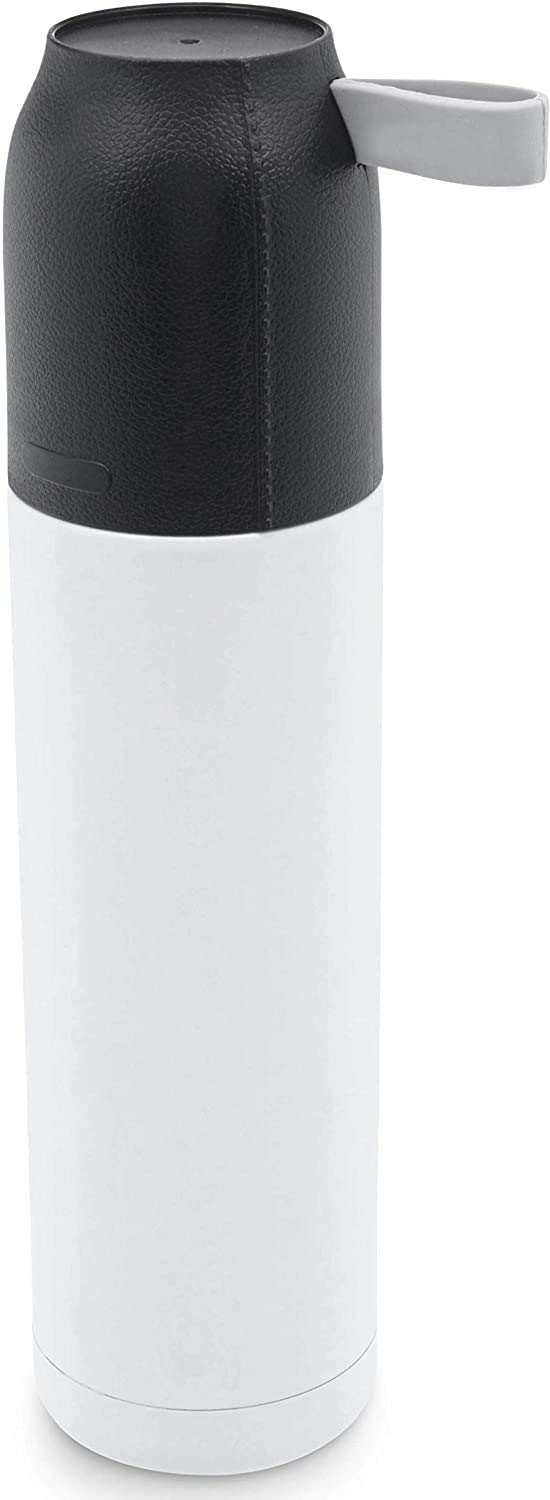 Hans LarsenVodice Double walled vacuum flask, 500 ml, Screw on cap used as cup, toggle switch for easy open/close