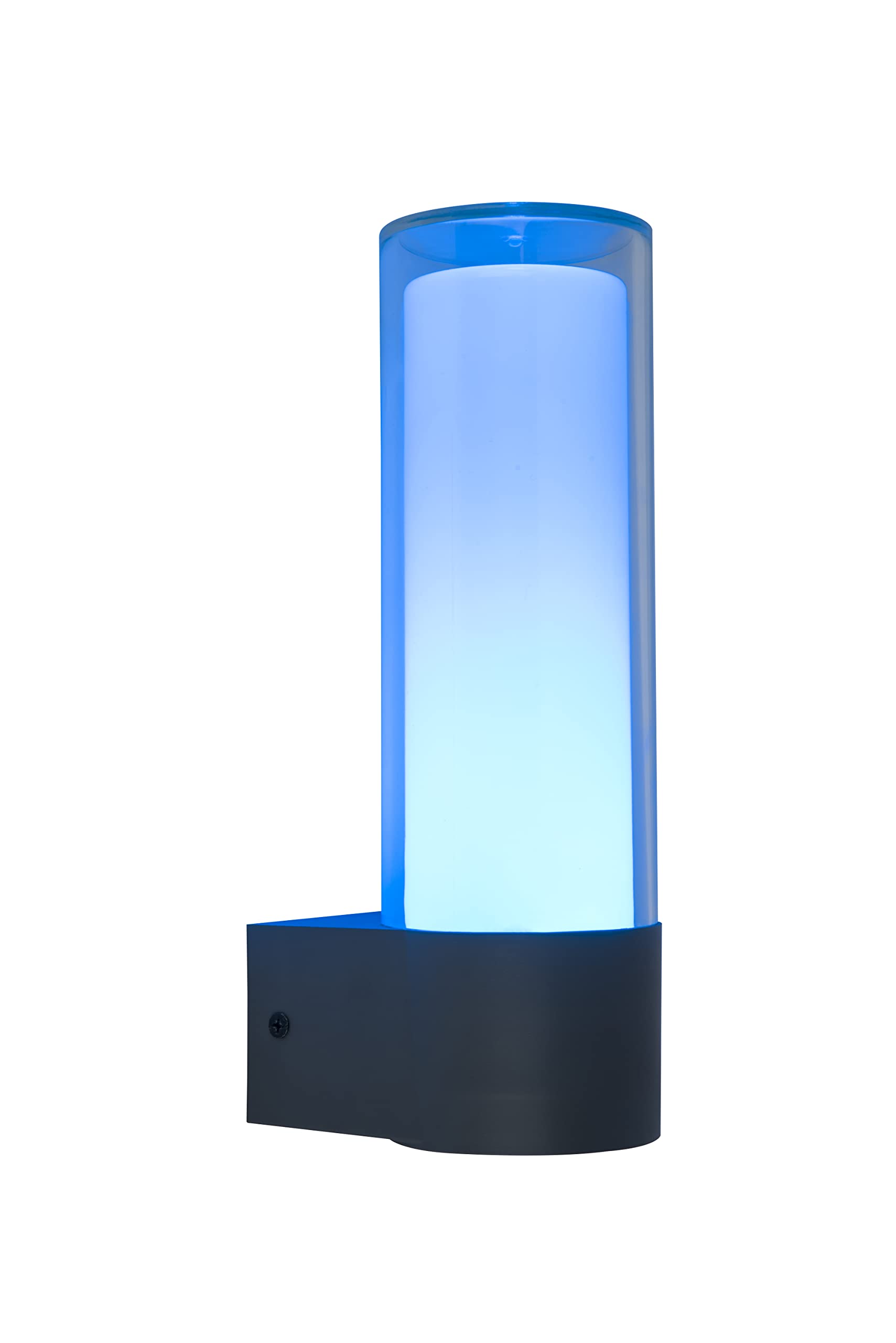 Lampada da parete a LED Smart-Home Dropa, moderna lampada da esterno in alluminio antracite, RGB, controllo app, compatibile con Alexa/Google, colore della luce regolabile