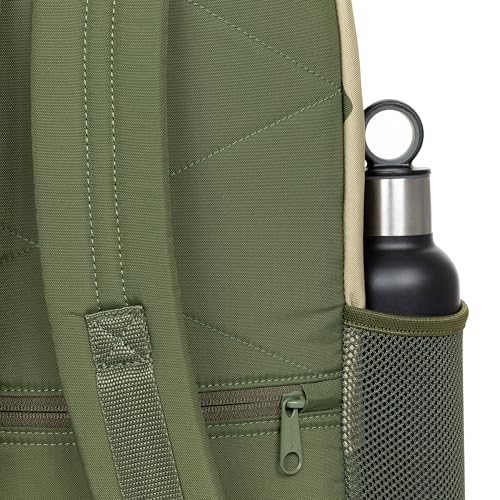 Image of EASTPAK Padded Double - 24L Squared Backpack with Dual Front Pockets, 13 inch Laptop Sleeve, Bottle Holder & Padded Straps, Camo