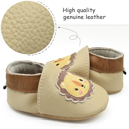 Owlowla Baby Soft Sole Leather Crib Shoes Infant Toddler Pre-Walker Shoes Boy Girl …2