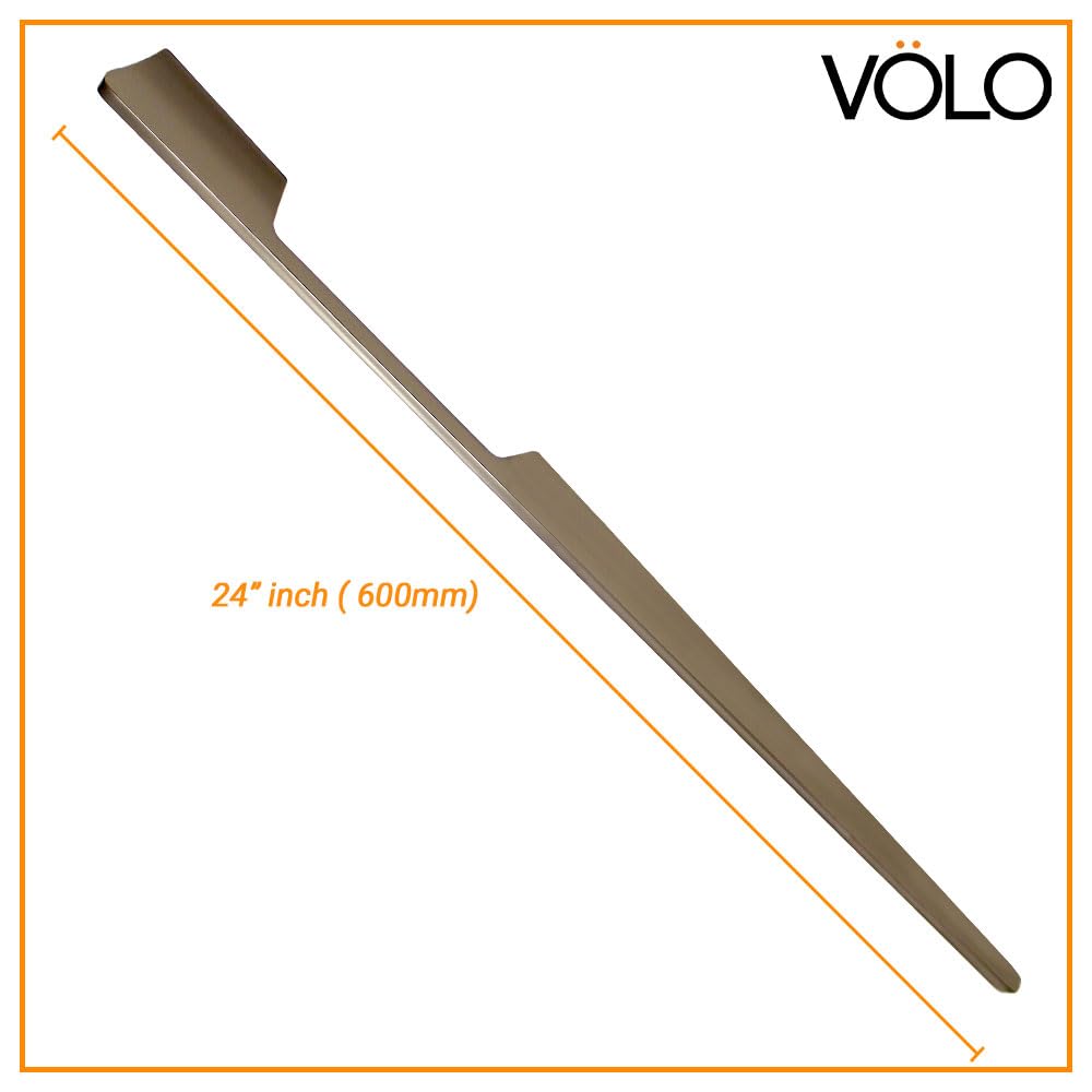 VOLO Cabinet Handles - Silver Aluminium Pulls (Pack of 2) -2 VOLO Cabinet Handles - Silver Aluminium Pulls (Pack of 2) -2