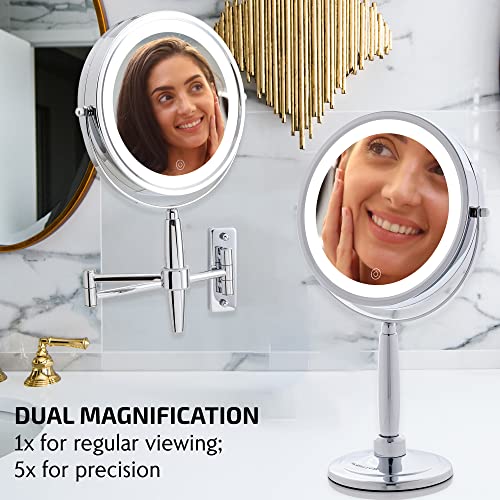Espejo de Maquillaje Redondo Iluminado 9'' OVENTE miniatura 2