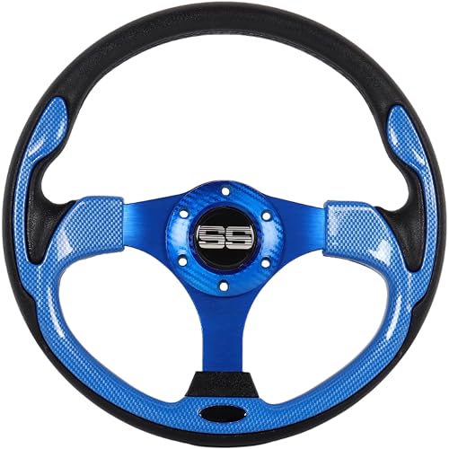 HENKOOLA Golf Cart Steering Wheel 12.5 inch Universal for Club Car DS Precedent Tempo EZGO RXV TXT Yamaha