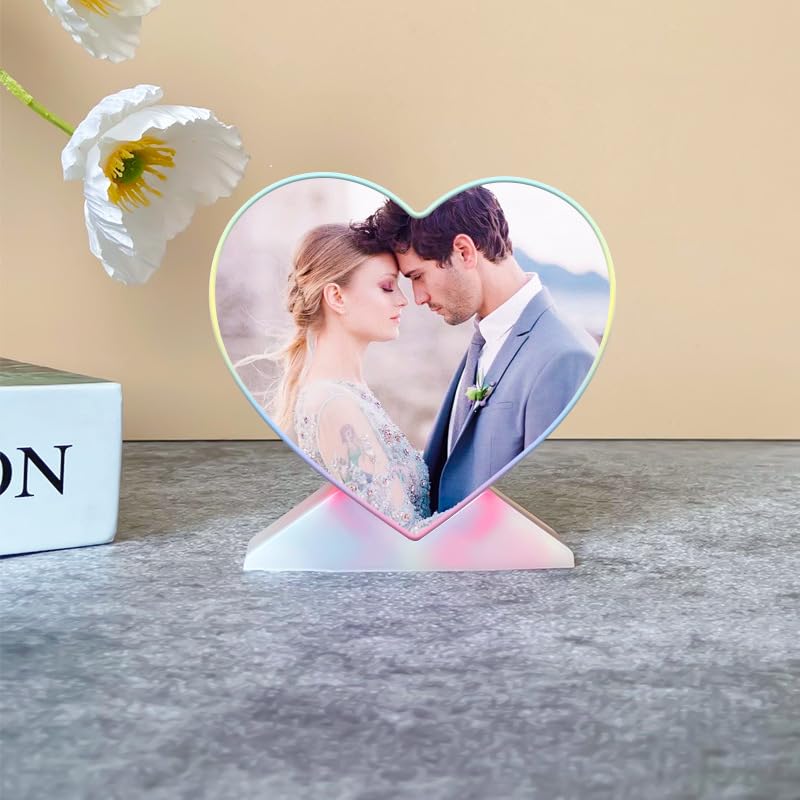 2pcs Photo Frame Resin Molds, Large Silicone Molds For Epoxy Resin, Heart Shape Picture Frame Resin Mold Silicone For DIY Personalized Photos Art Crafts Home Decor