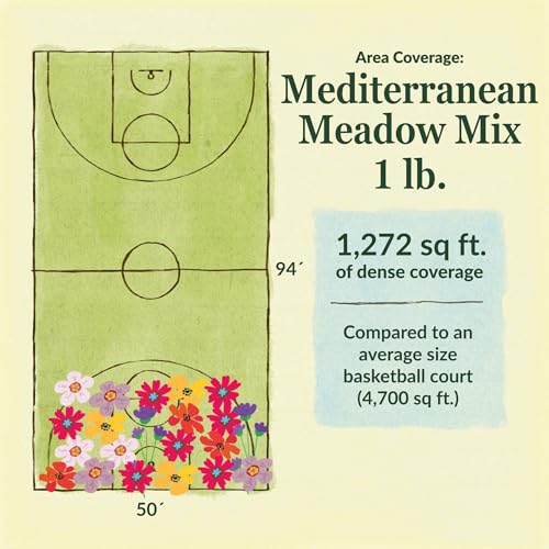 Image of Ferry-Morse Mediterranean Bulk Wildflower Seeds, 200,000+, 1 lb