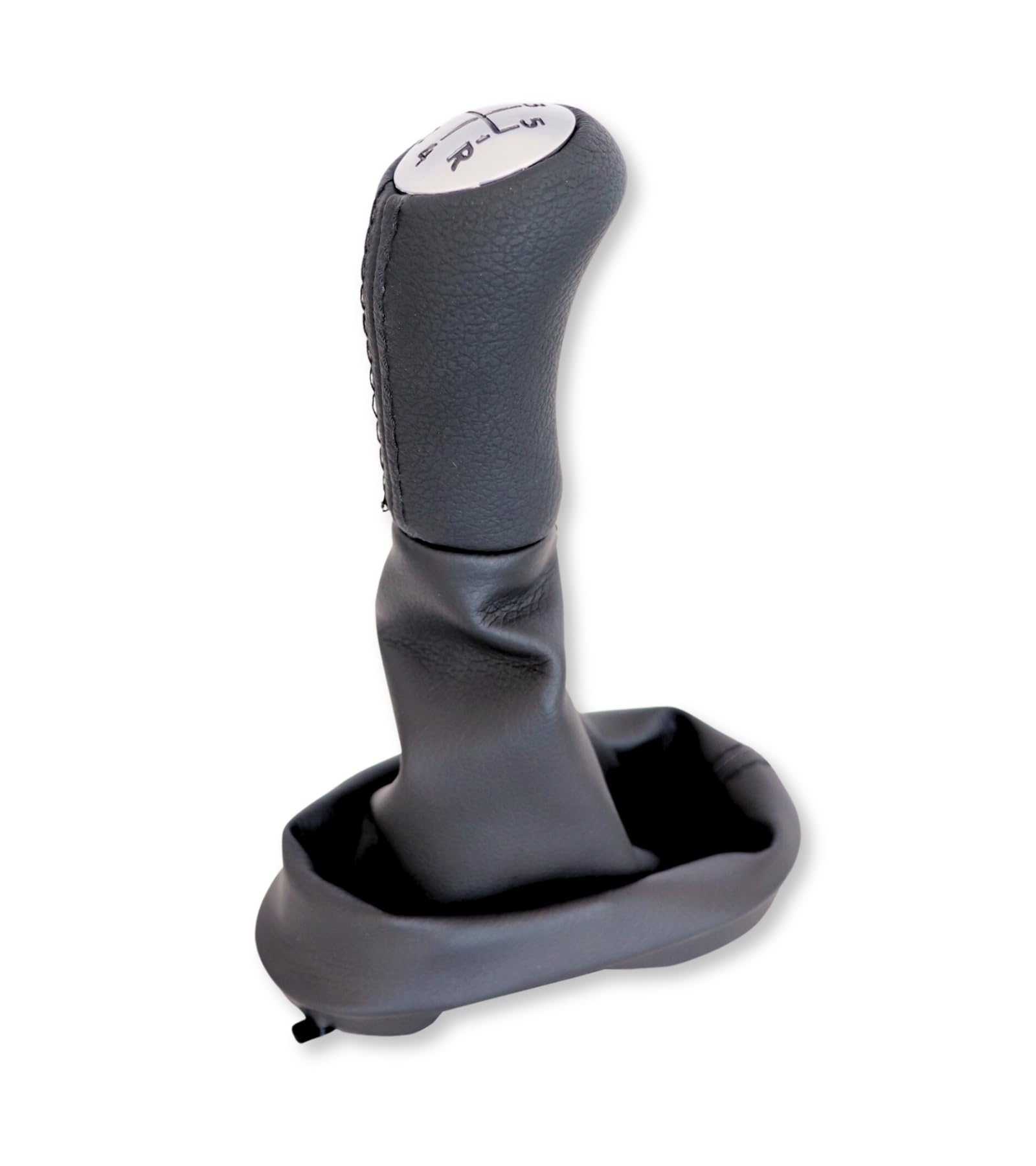 1neiSmartech Jeu de bouton et casque compatible avec Dacia Logan MK1 Sandero MK1 Stepway 2011 pour levier de vitesses bouton 5 vitesses avec sac