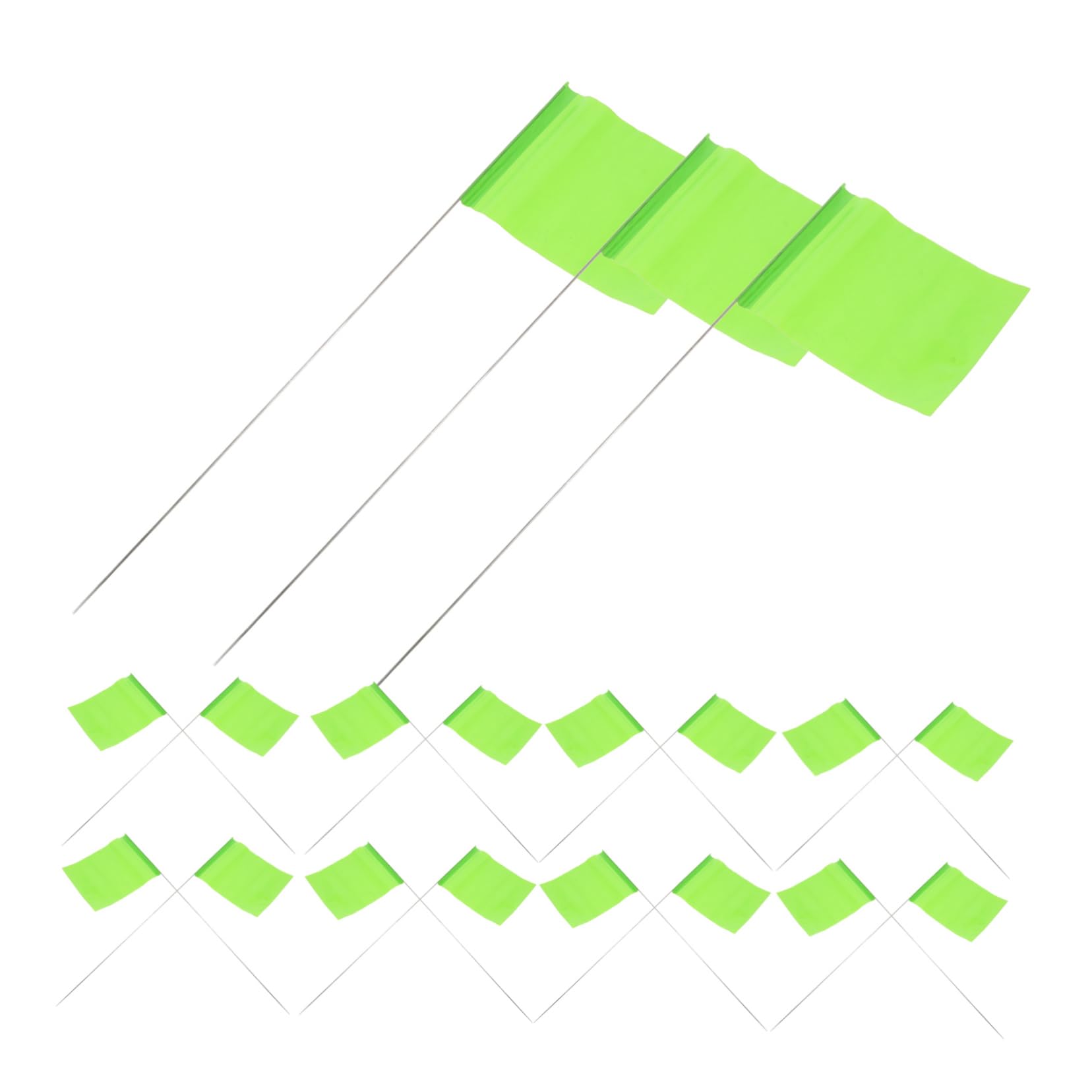 2 Set Bandierine in Poliestere Segnalazione Terreno Per Irrigazione E Marcatura Piccole Bandiere Resistenti E Visibili Per Esterni Per Giardinaggio E Allaperto 50 * 2