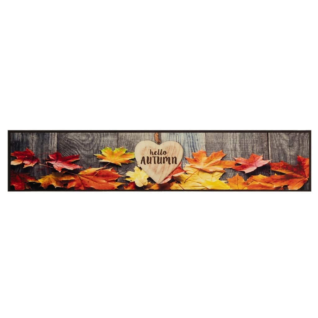 Tapis de cuisine lavable au design automne chaleureux pour sublimer votre couloir