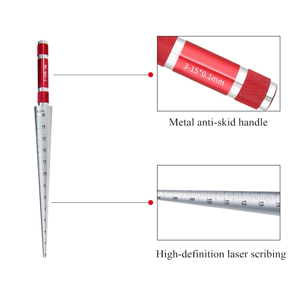 Buy YUCHENGTECH Conical Taper Gauge Taper Welding Feeler Gauge Gage