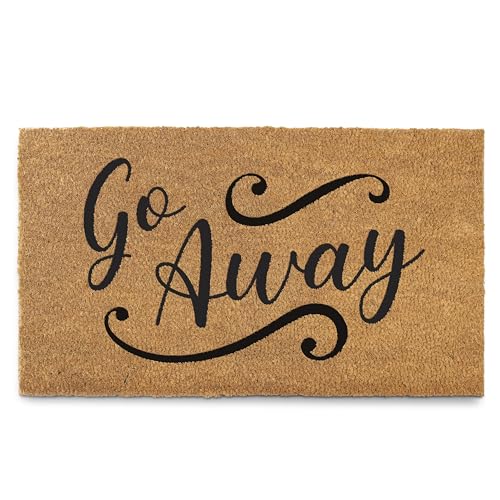 MAINEVENT Go Away Doormat 30x17 Inch Funny Door Mat Outdoor Go Away Front Door Mat Unwelcome Mat Farmhouse Style