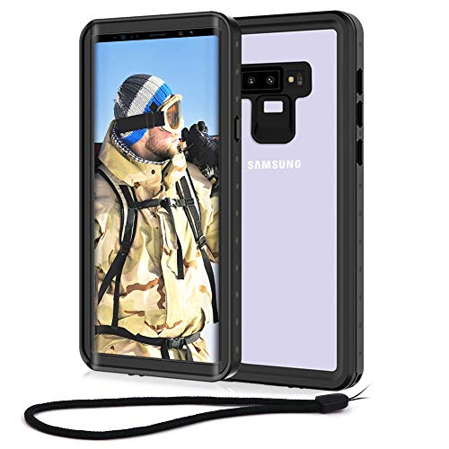 Beeasy Coque Samsung Note 9,Etanche 360 u00b0 Protection Antichoc Robuste Outdoor Antipoussière Anti-Choc Housse Étui Rigide Résistant Aux Chocs pour Galaxy Note 9,Noir