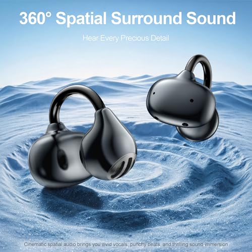 Casque sport conduction osseuse Bluetooth 6.0 son stéréo charge rapide - 5