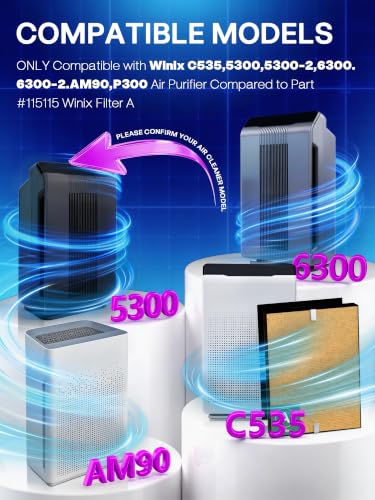 Image of 115115 Filter A Replacement for Winix PlasmaWave Air Purifier C535