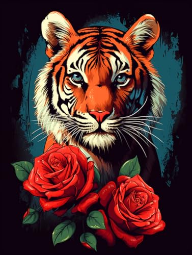 Eiflow Tiger Diamantgemälde-Set 30,5 x 40,6 cm