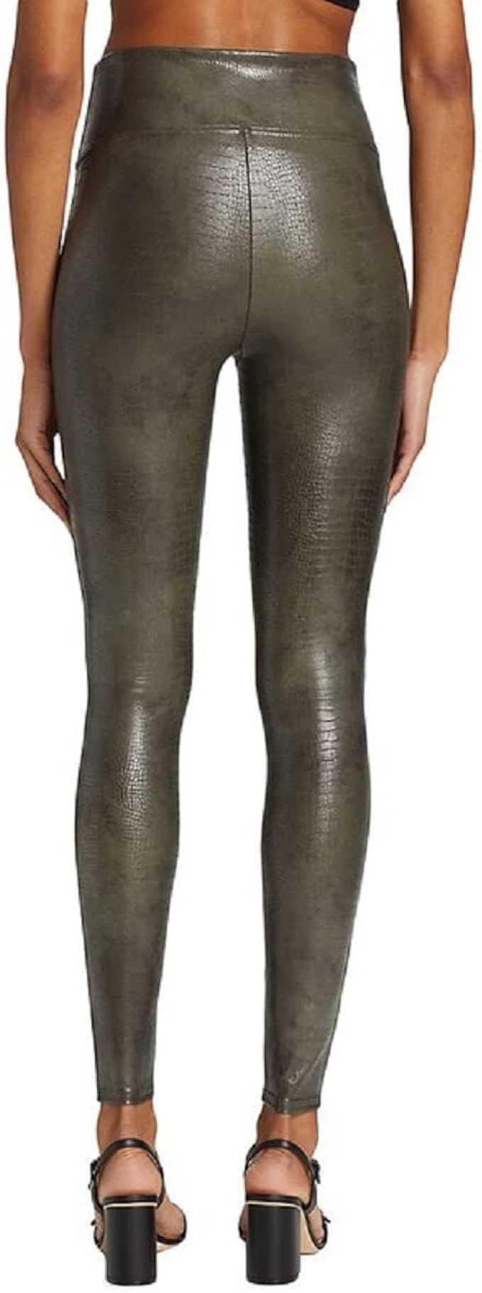 SPANX Faux Leather Croc Shine Leggings 