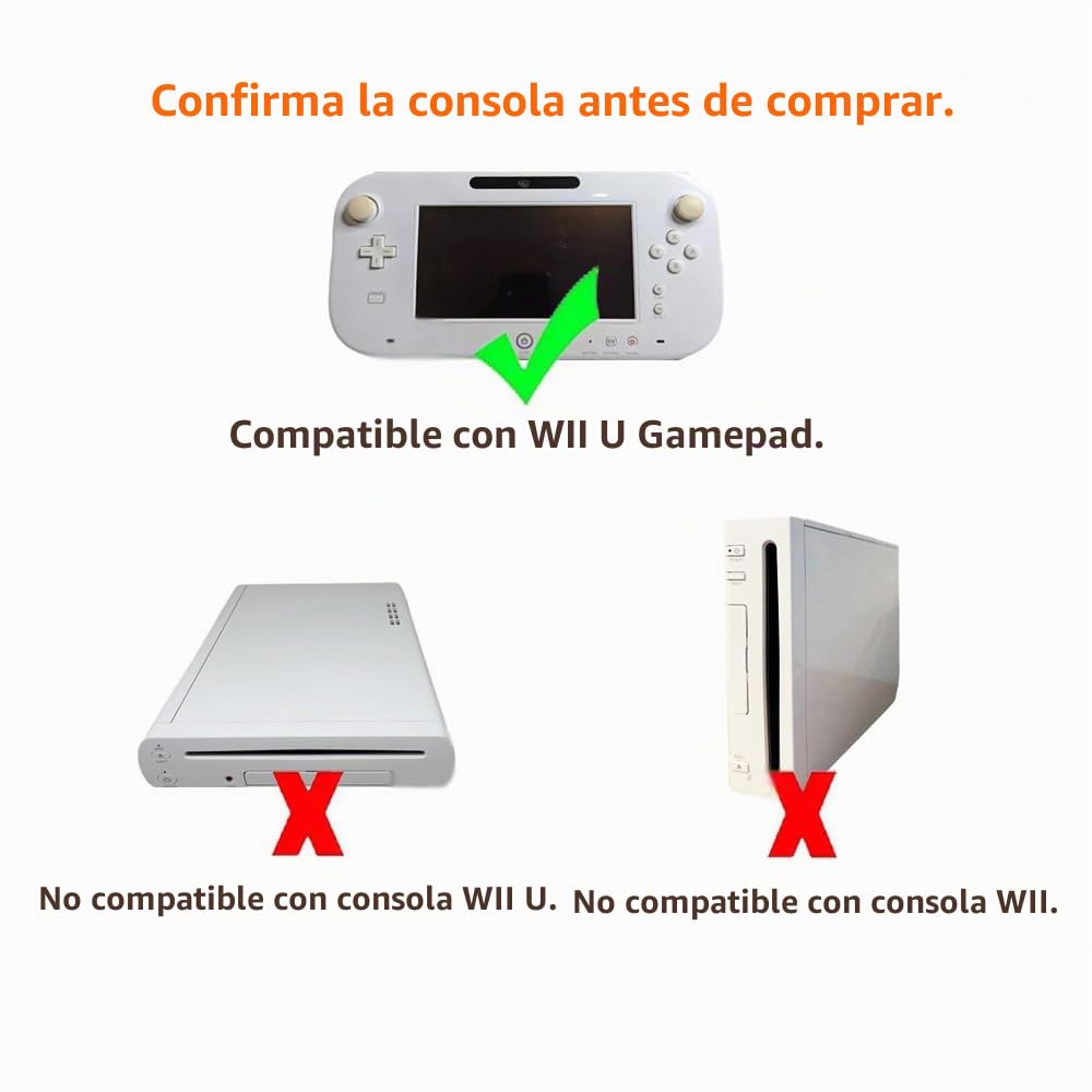 Cable de carga USB para Wii U Gamepad, 1,2 m / 3,9 pies cable de alimentación USB para Wii U Gamepad