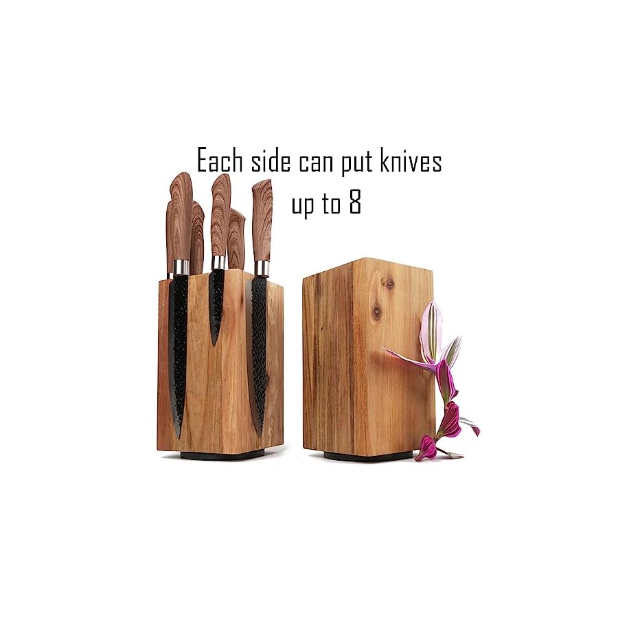 Knife-Block-With-Strong-Magnets360-Magnetic-Knife-Holder-without-KnivesDisplay-Stand-and-Storage-Rack-without-Knives Azauvc Knife Block With Strong Magnets,360 Magnetic Knife Holder without Knives,Display Stand and Storage Rack without Knives