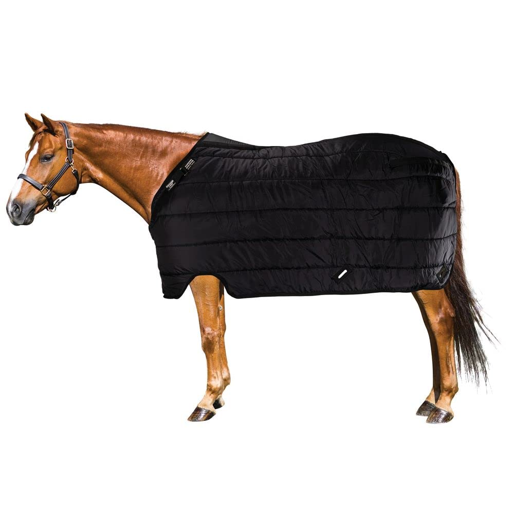 Adjusta Fit V-Free Nylon Blanket Liner for Horses | Deep V Closed Front | Customizable Neck Size | Insulated Warmth & Breathability | Shoulder Relief Nylon | Size 72